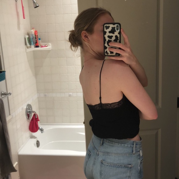 Wilfred Free lace trim crop top - Picture 2 of 4